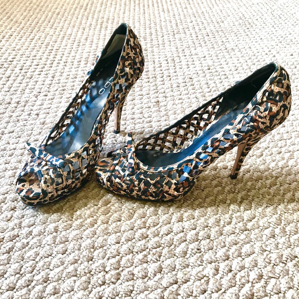 Aldo Leopard 4 inch Heels